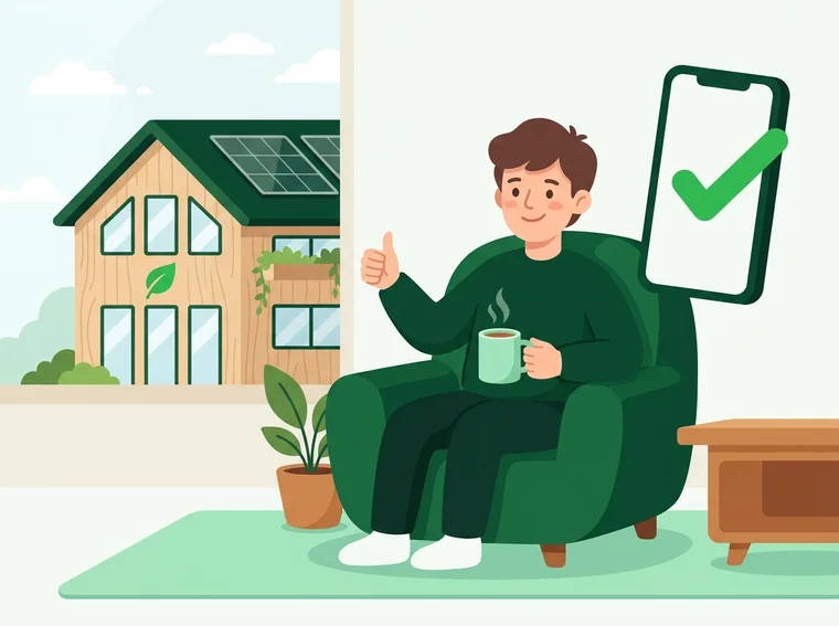 A relaxed homeowner after booking their EPC